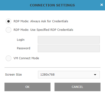 remote desktop settings